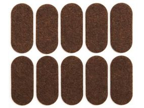 Протектор самоклеючий повстяний VOREL, 20х45мм, набір 10шт.[60/720] VR-74866