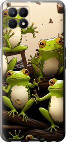 Чехол на Realme 8i Жабки "5656u-2518-17620"