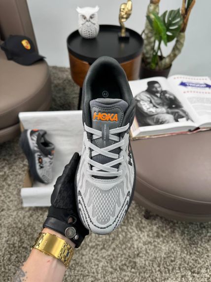 Чоловічі кросівки HOKA Challenger ART 7 Grey Black Orange , В'єтнам | Зображення 7