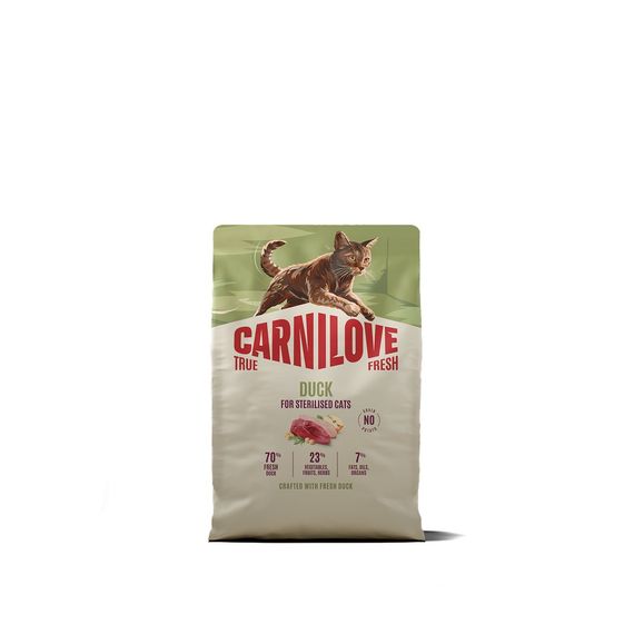 Корм сухий Carnilove True Fresh Duck Sterilised для стерилізованих котів качка 2 кг