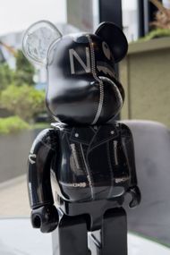 Bearbrick дизайнерська статуетка ведмідь Беарбрік 28 см mb031 чорний
