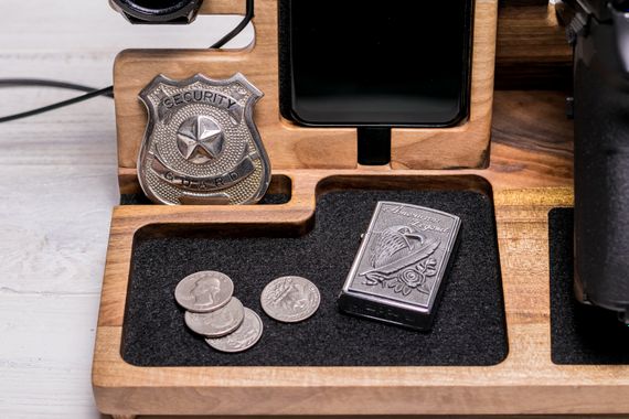 Персоналізований органайзер для пістолета, телефона та годинника Samsung «Police Galaxy» | Зображення 5