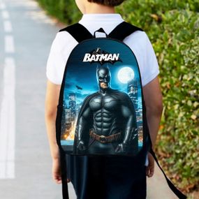 Рюкзак детский Бетмен "Batman"34х27см,городской ранец для мальчика с принтом (00562)