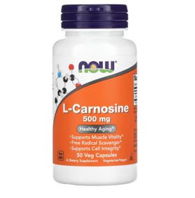 L-карнозин NOW CARNOSINE 500MG  50 VCAPS
