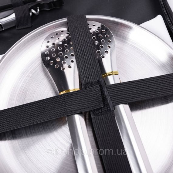 Набор посуды для пикника на 4 персоны 24 предмета Серебристый HP-21-1 | Зображення 5