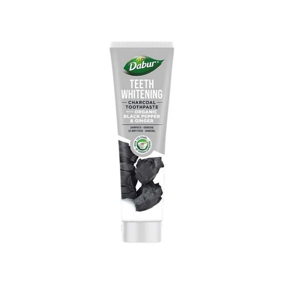 Зубна паста Dabur відбілююча з вугіллям, органічним перцем та імбиром 100мл 5022496016971