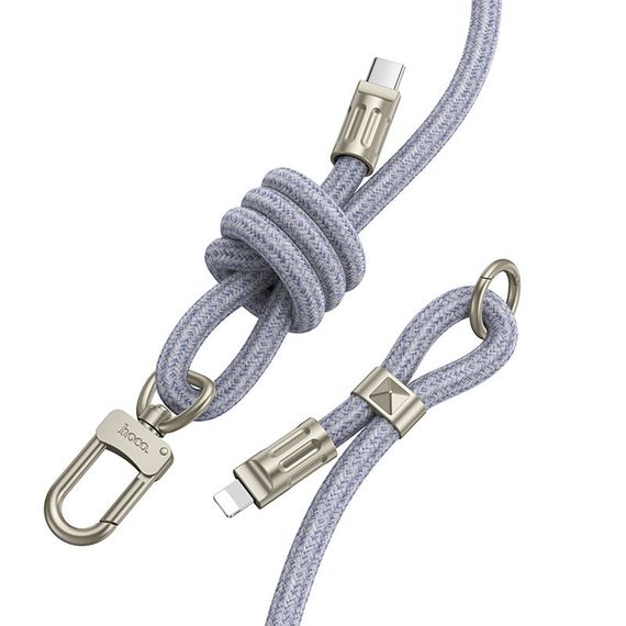 Дата кабель-шнурок Hoco GH7 Elegant Type-C to Lightning (1.8m) | Зображення 1