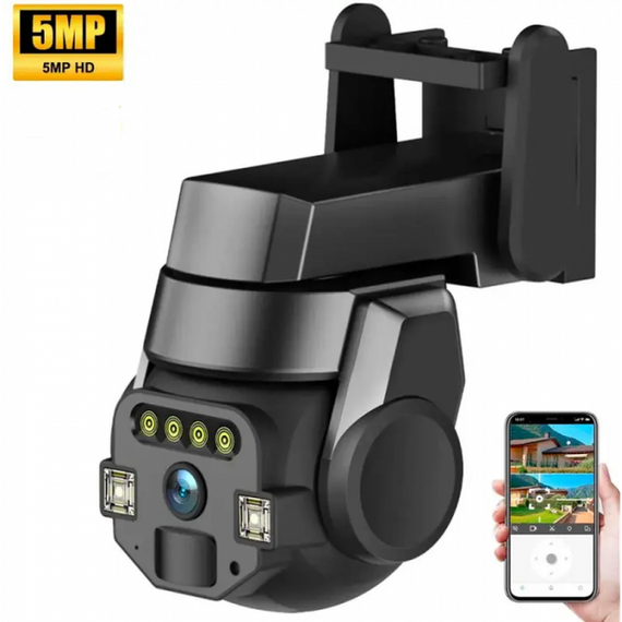 Камера наружная уличная поворотная WIFI CyberGuard OUTDOOR Q-812 FULL-HD 5Mp IP66 датчик движения | Зображення 5