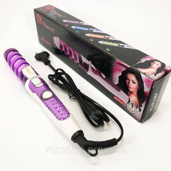 Плойка для накрутки локонів Domotec MS 4901, Плойка для об'ємної укладки волосся кучерів VJ-82 | Зображення 4