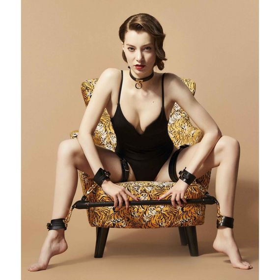 Розпірка італійська шкіра UPKO Spreader Bar, чорна Sex Aura | Зображення 3