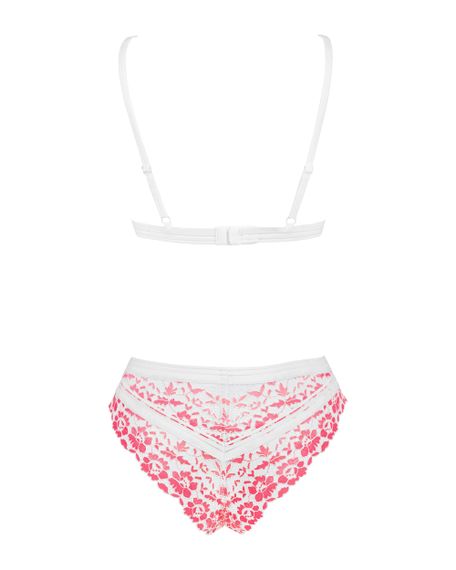 Мереживний комплект Bloomys set Рожевий S/M | Зображення 7