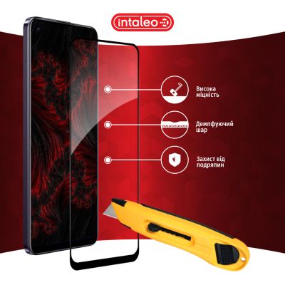 Стекло защитное Intaleo Full Glue Realme 11 4G Black (1283126581977) | Зображення 4