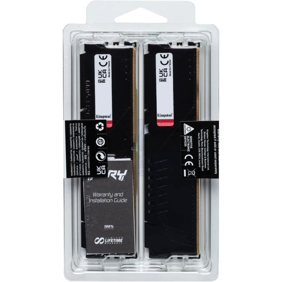 Модуль памяти для компьютера DDR5 128GB (4x32GB) 5600 MHz Beast Black XMP Kingston Fury (ex.HyperX) (KF556C40BBK4-128) | Зображення 5