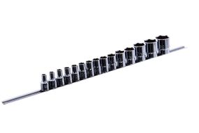Набор головок торцевых на планке TOPTUL 1/2" 15 ед. 8-32 мм GAAQ1603U
