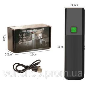 Велофара с зарядкой от usb BL-2024-4-XPG, Фара с акумулятором для велосипеда, Велофонарь противоударный NX-81