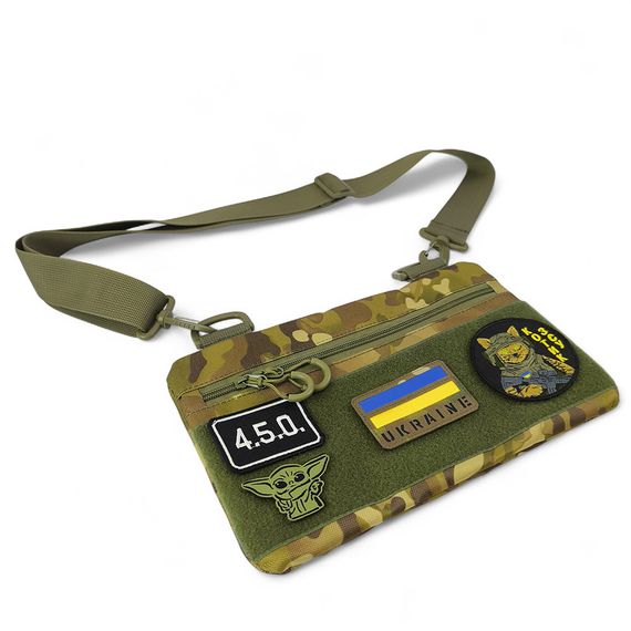 Молодежная тактическая сумка для патчей на плечо с 4 карманами multicam RW-45 | Зображення 3