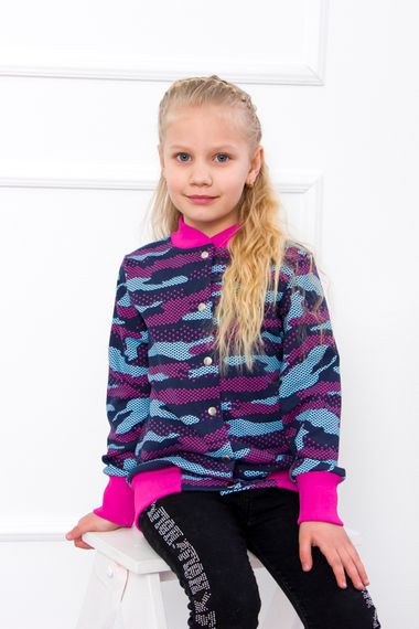 Бомбер для дівчинки Носи своє 128 Сірий (p-6673-66671) | Зображення 1