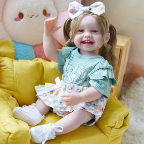 Силиконовая Коллекционная Кукла Реборн Reborn Девочка Ванесса Полностью Анатомическая ( Виниловая Кукла ) Высота 55 см