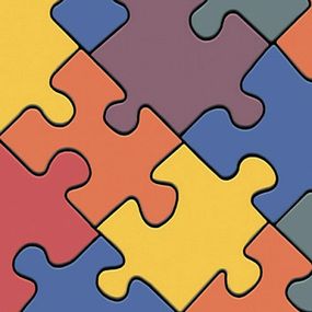 Детский линолеум Leoline Smart Bingo Puzzle Colour 50  2.5 м