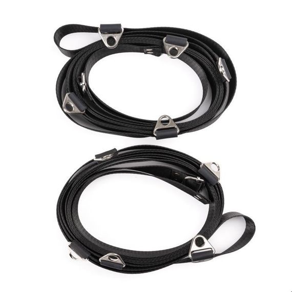 Растяжка на кровать – Flirty, с элементами кожи под кандалы sexstyle | Зображення 1