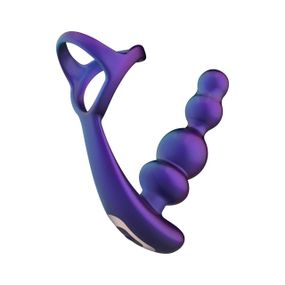 Анальний вібратор з ерекційним кільцем Hueman - Stellar Force Anal Beads with Cockring Sex Aura