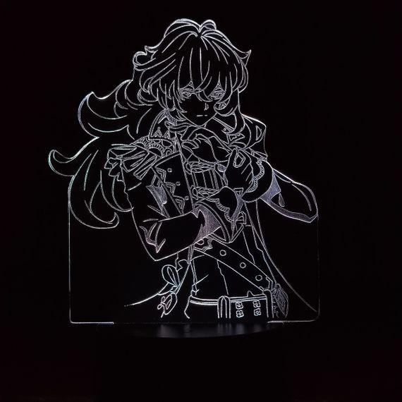 Акриловий світильник-нічник Дилюк (DILUC) білий tty-n000366