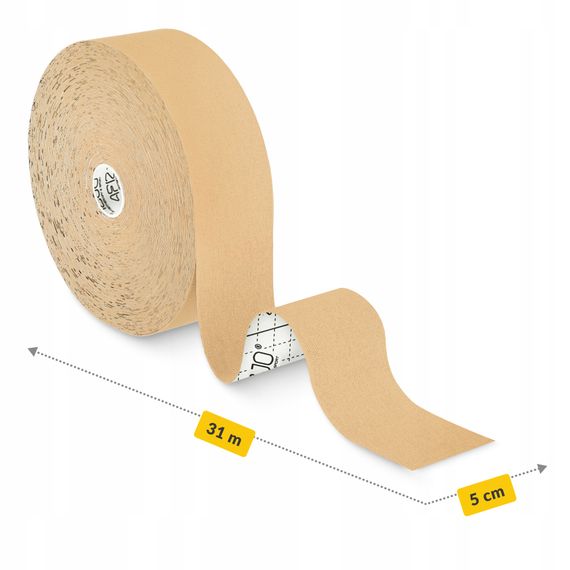 Стрічка кінезіологічна (кінезіо тейп) 4FIZJO 5 см x 31 м Beige (P-5905973405539) | Зображення 2