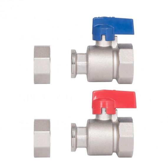 Комплект кранів кульових Thermo Alliance Standart 1" ВВ прямий, PN40, з накидною гайкою TAS262RBW25 | Зображення 7