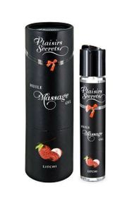 Масажна олія Plaisirs Secrets Litchi (59 мл) з афродизіаками, їстівна, подарункове паковання Sex Aura
