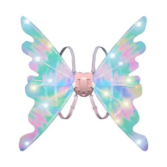 Світлодіодні крила феї-метелика, що рухаються з підсвічуванням та мелодіями на ремінцях для дівчинки Wings of Fairy 848