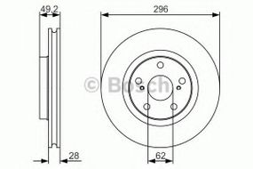 Гальмівний диск BOSCH 0986479S22 на LEXUS ES (GSV4_, ACV4_)