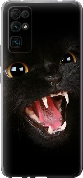 Чехол на Huawei Honor 30 Чёрная кошка "932u-1921-17620"