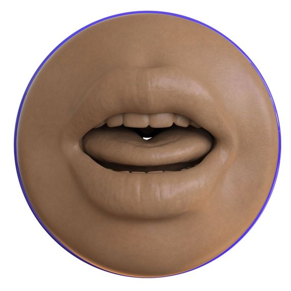 Мастурбатор-ротик Fleshlight Boost Blow Medium Dark Flesh, плаваючі кільця Turbo Tech | Зображення 1