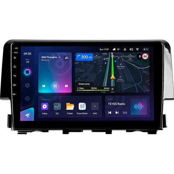 Штатна магнітола Teyes CC3L 4+32 Gb Honda Civic 10 FC FK 2015-2020 9"
