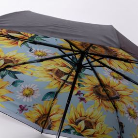 Парасолька механічна елегантна з принтом міцна надійна з поліестеру діаметр 100 см Жовтий HP-23-14Y