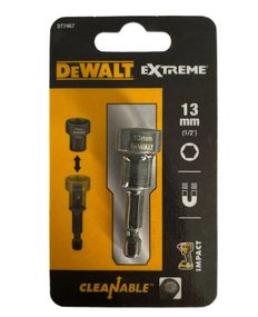 Головка торцева ударна DeWalt EXTREME Impact магнітна шестигранна для видалення металевої стружки 1/4" 13 мм (DT7467)