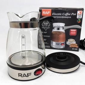 Турка электрическая удобная RAF R.125 500мл 600 Вт, Турка бытовая электрическая, Электротурка от сети GV-80