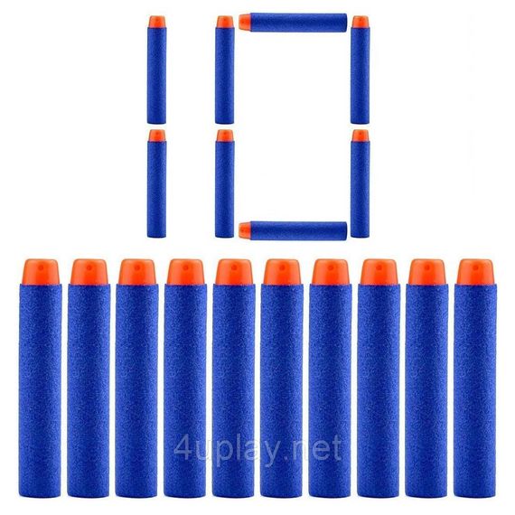 Патрони для NERF Іграшкові кулі стріли боєприпаси для бластерів Нерф Refill Bullets Foam Darts Elite 10шт.