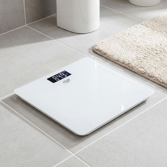 Весы напольные электронные стеклянные аккумуляторные Adler AD 8194 белые до 180 кг с высокой точностью | Зображення 2