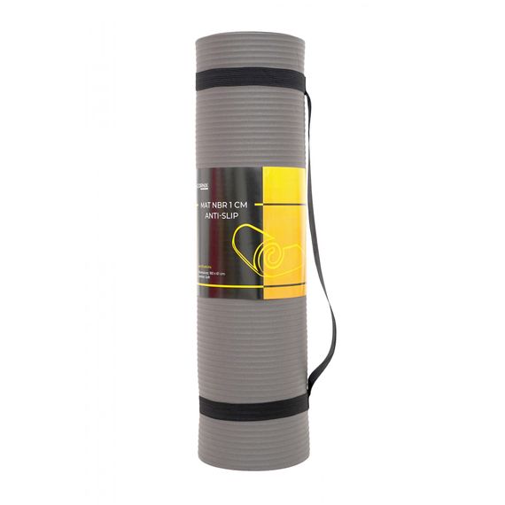 Килимок спортивний Cornix NBR 183 x 61 x 1 cм для йоги та фітнесу XR-0012 Grey