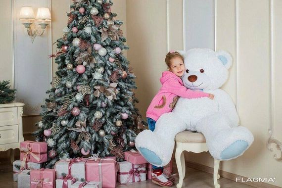 Большая мягкая игрушка мишка Yarokuz Билли 150 см Белый | Зображення 1