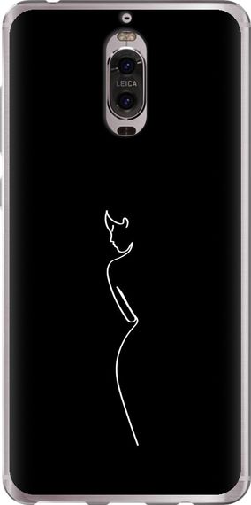 Чехол на Huawei Mate 9 Pro Силуэт1 "4590u-819-17620"