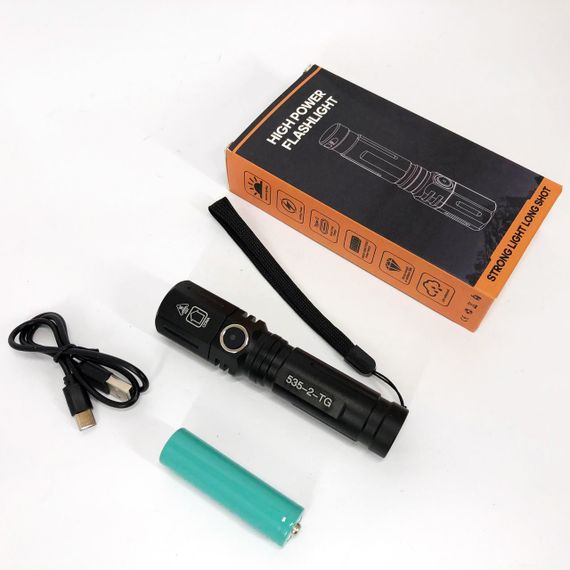 Фірмовий ручний ліхтар PLD-535-2, Професійний тактичний ліхтарик, Світильник пило-вологозахищений YX-97 | Зображення 4