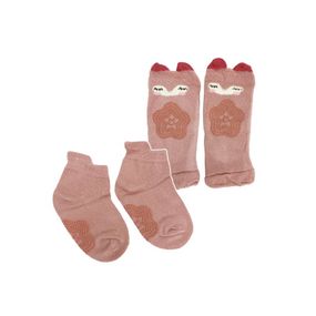 Детский набор наколенники и носки "Кот" MGZ-0649(Pink)