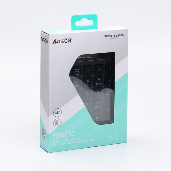 Клавіатура цифрова бездротова A4-Tech FGK21C (Grey), колір сірий | Зображення 8