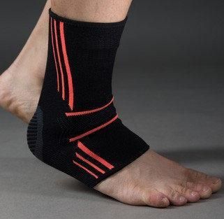 Бандажі на гомілкостоп Power System PS-6022 Ankle Support Evo Black/Orange (2шт.) M | Зображення 1