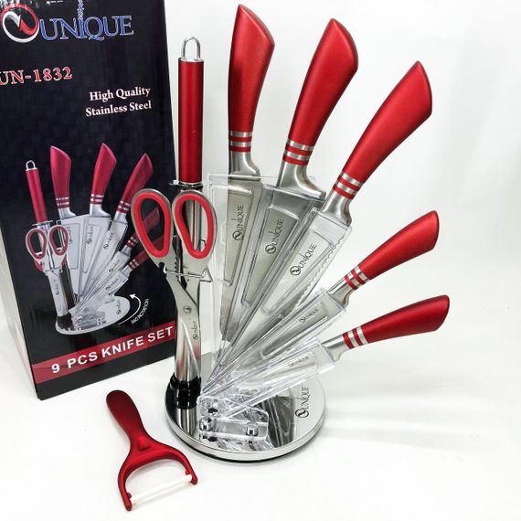 Набір металевих ножів UNIQUE, Набір кухонних ножів для кухарів для кухні та дому KI-74 | Зображення 3