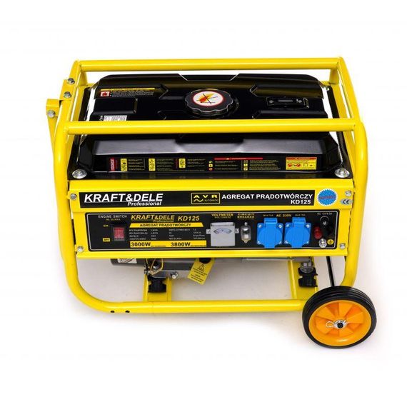 Бензиновый генератор трехфазный   3800W 12/230V KD125 | Зображення 2