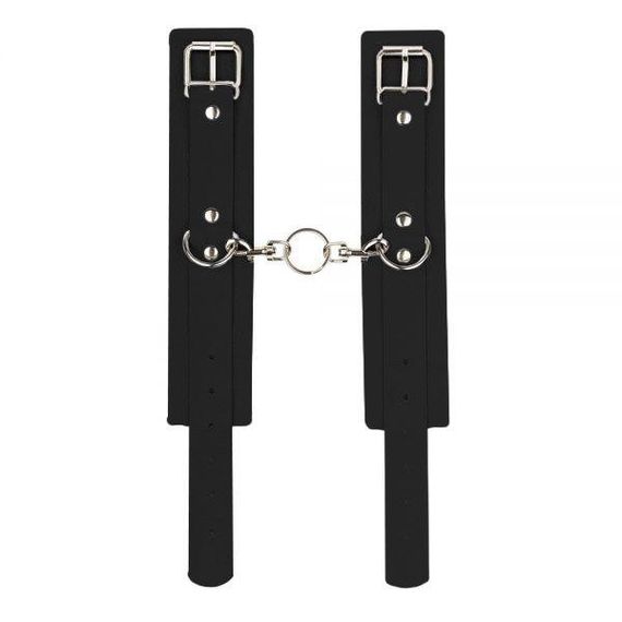Наручники Leather Standart Hand Cuffs, Black Sex Aura | Зображення 1