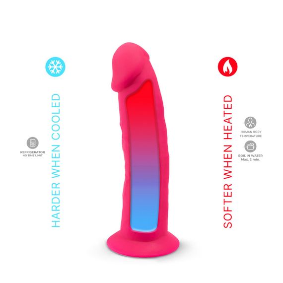 Фалоімітатор з вібрацією SilexD Henry Vibro Pink (MODEL 2 size 7in) + LRS, діаметр 4,4 см | Зображення 5